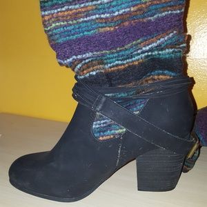 Navy blue boots